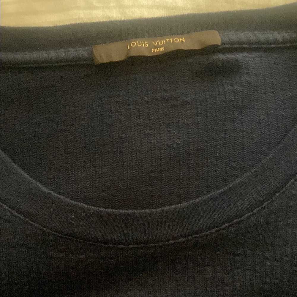 Louis Vuitton Dark Blue Knit Top